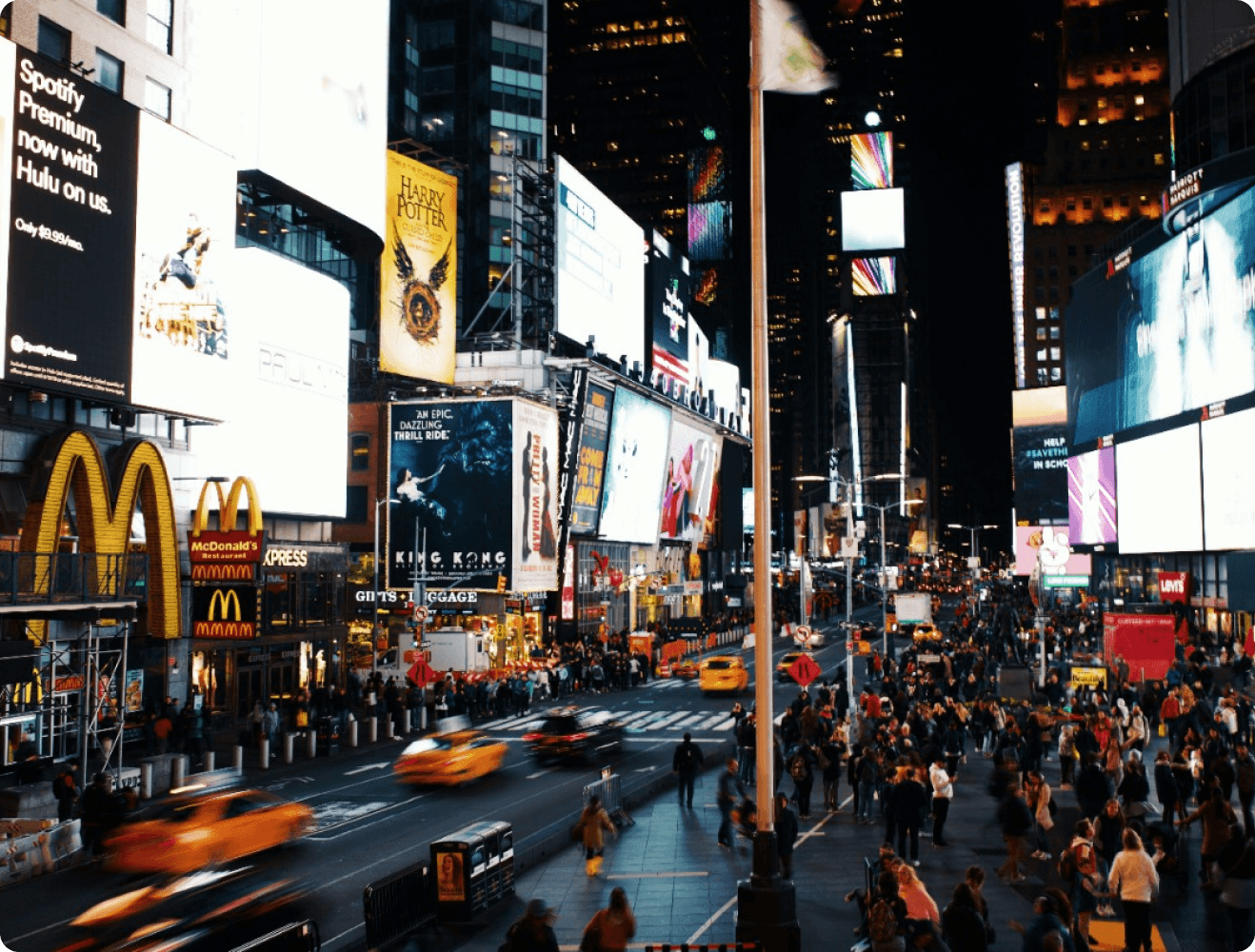 Times Square at night